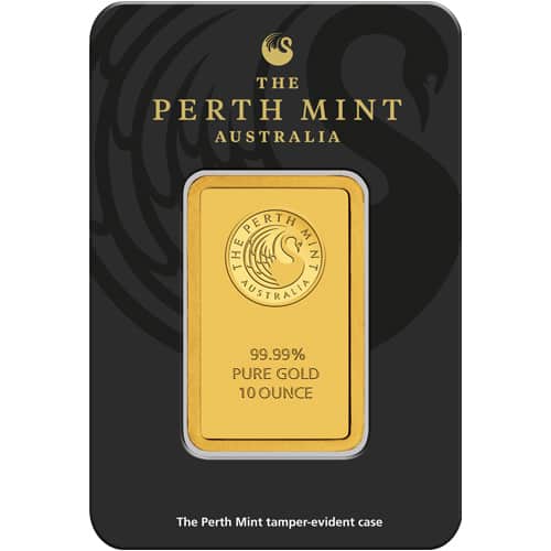 10 unciás Perth Mint aranyrúd