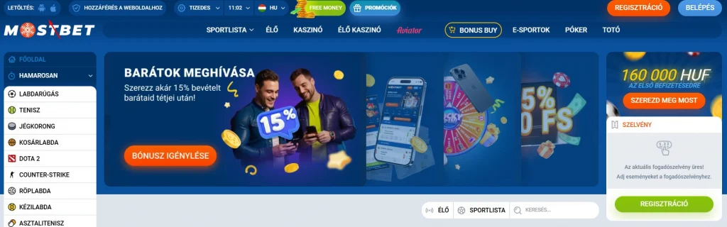 Mostbet alkalmazás letöltése Androidra és iOS